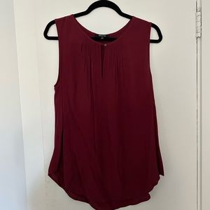 Madewell burgundy blouse size medium